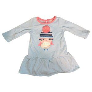 🐲3 FOR $9🦄 Gymboree Fleece Lined Bird Graphic Drop Waist Girls Sweatshirt Top